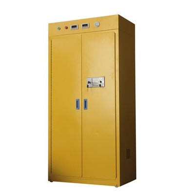 2 drzwi 4 szuflady Łatwopalna szafka do przechowywania chemikaliów na leki Żółta