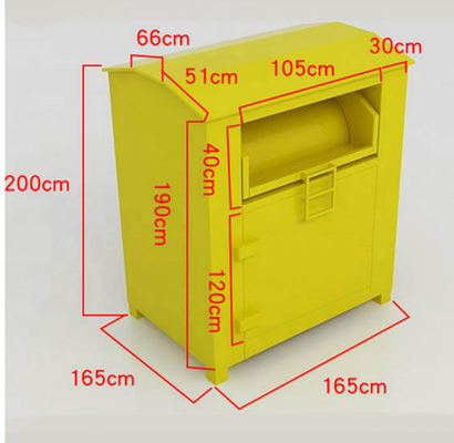 Odzież Pudełka na darowizny o wysokości 2 m Żółte