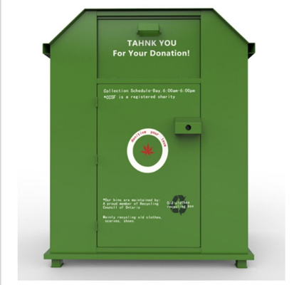 Prostokątny pojemnik na zrównoważony recykling Stal ocynkowana