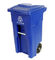 EN 840 Prostokątne pojemniki do recyklingu z pokrywką, przechowywanie recyklingu ISO9001 na zewnątrz