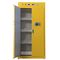 2 drzwi 4 szuflady Łatwopalna szafka do przechowywania chemikaliów na leki Żółta