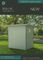ODM ISO9001 Plastikowy domek, stalowy uchwyt Duże zewnętrzne plastikowe szopy magazynowe